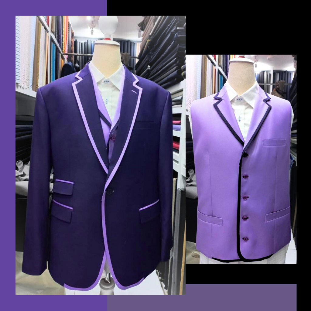 Purple Trims, Suit and Vest -G1-G3