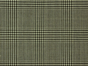 Olive Green with Multiple Black Thin Lines Checkered Suit - III