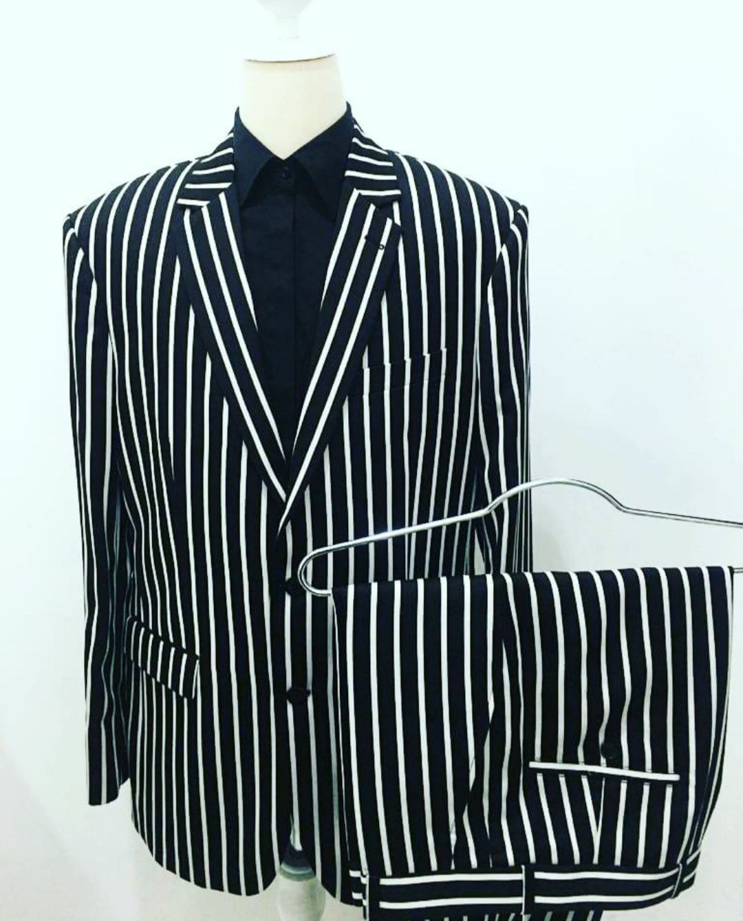 Black and White Stripes Suit -G2