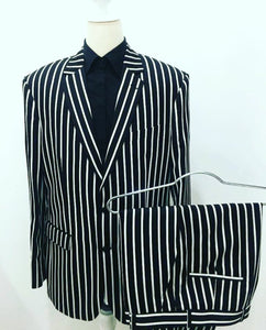 Black and White Stripes Suit -G2