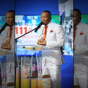 White and Orange Combo Suit, Pastor -G1