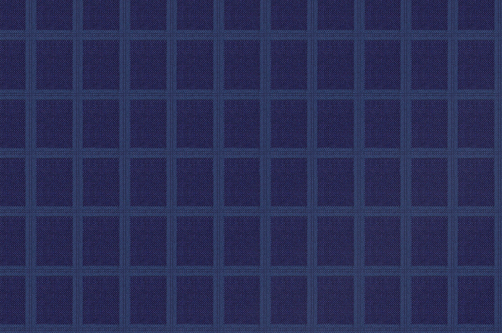 Symmetrical Dark Blue Rectangles pattern Suit - I