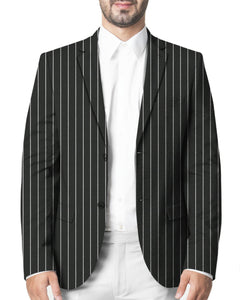 Black suit with clearance lines