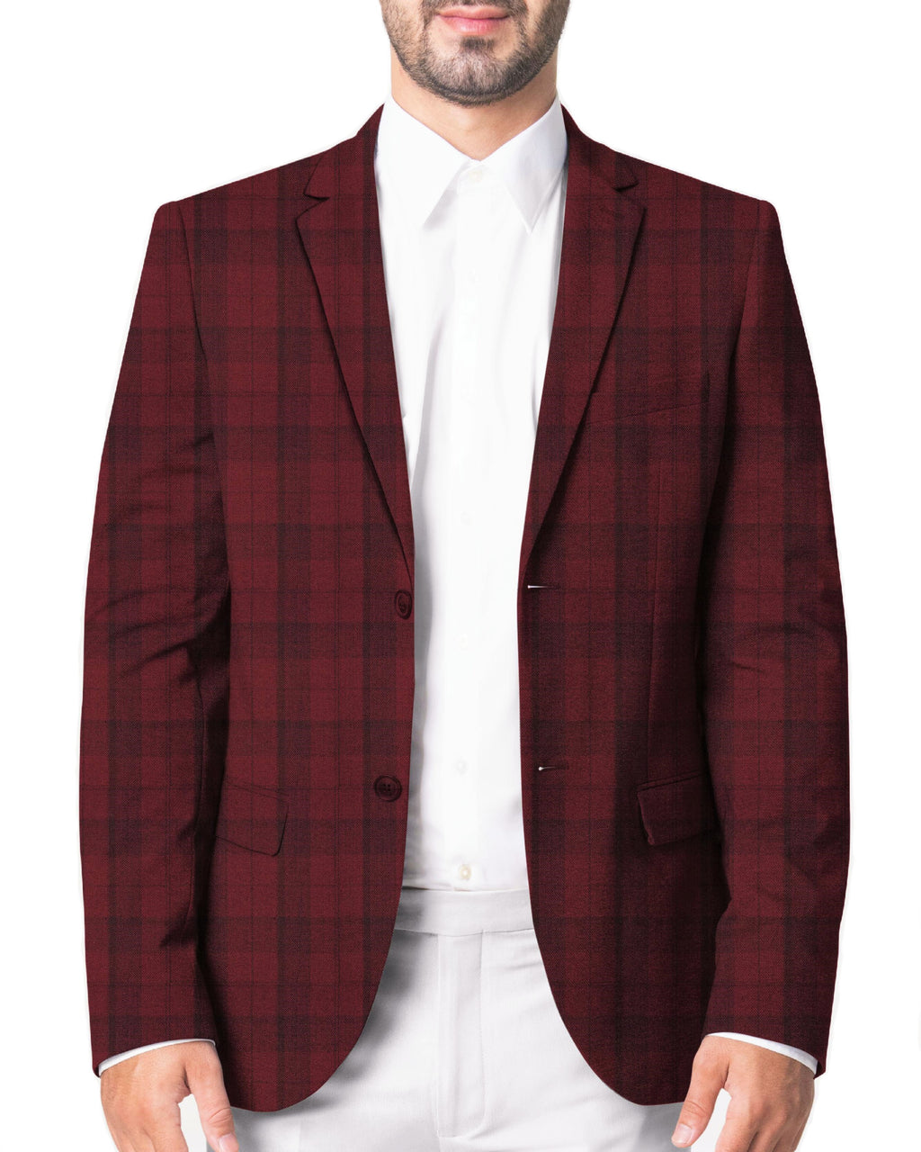 Blood Red with Shadow Black Checkered Suit - III